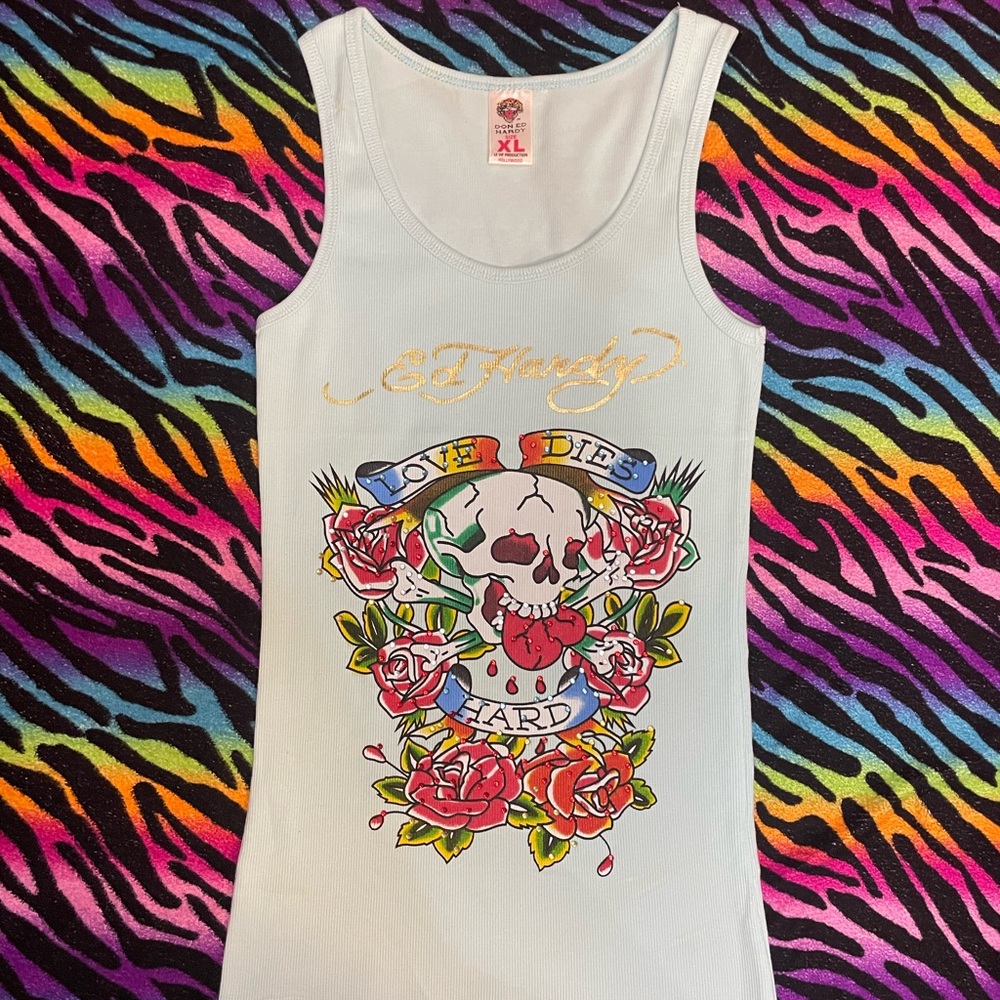 Vintage Y2k Ed Hardy Tank Top